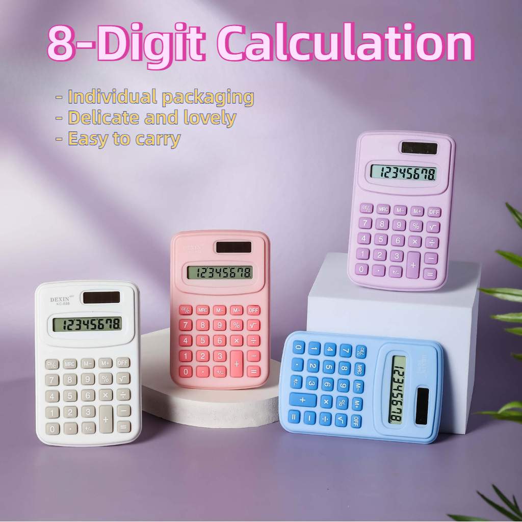 【New】Convenient Mini 8-Digit Calculation Computer Student Children ...