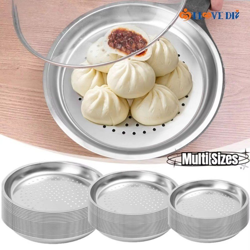 Metal Steamer Basket for Pot Stand - Stainless Steel Food Dim Sum Tray ...