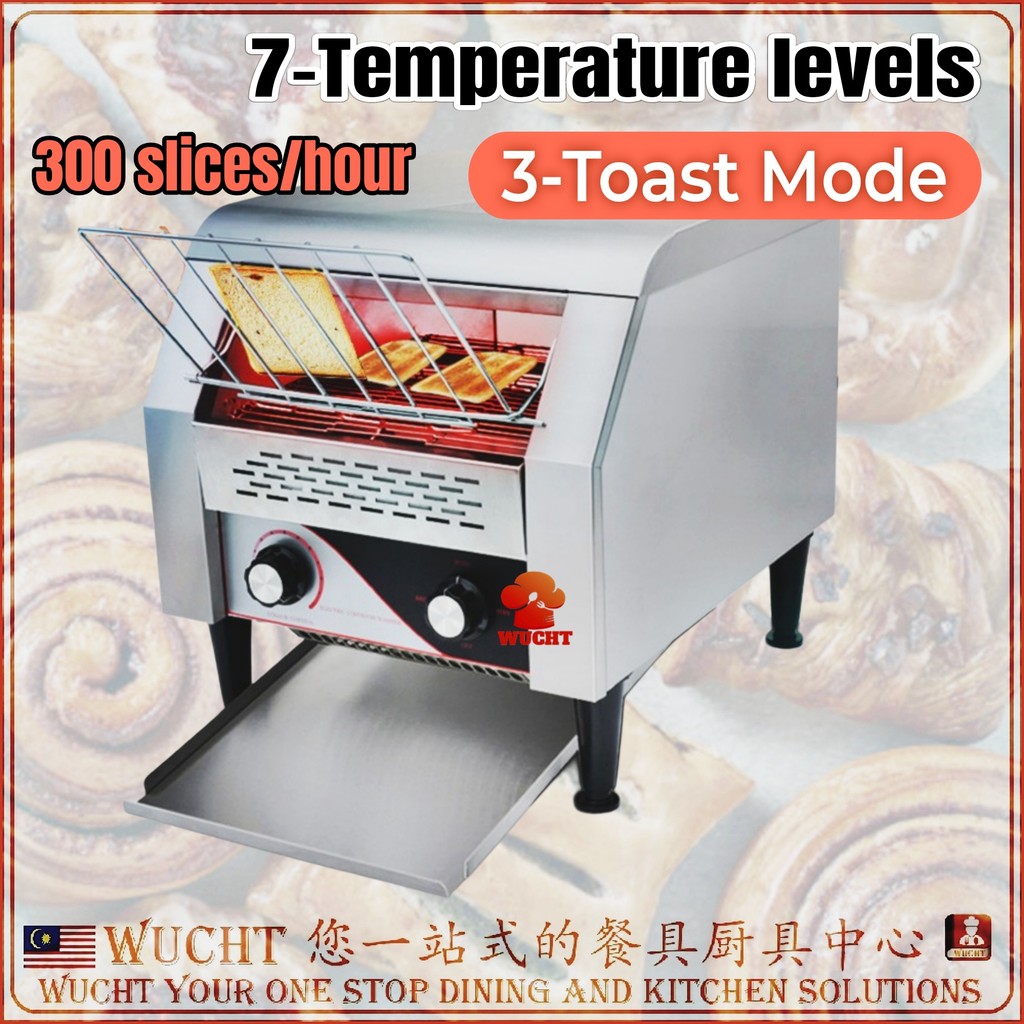 【WUCHT】Commercial Conveyor Toaster 300 slices Breakfast Bread Bun ...