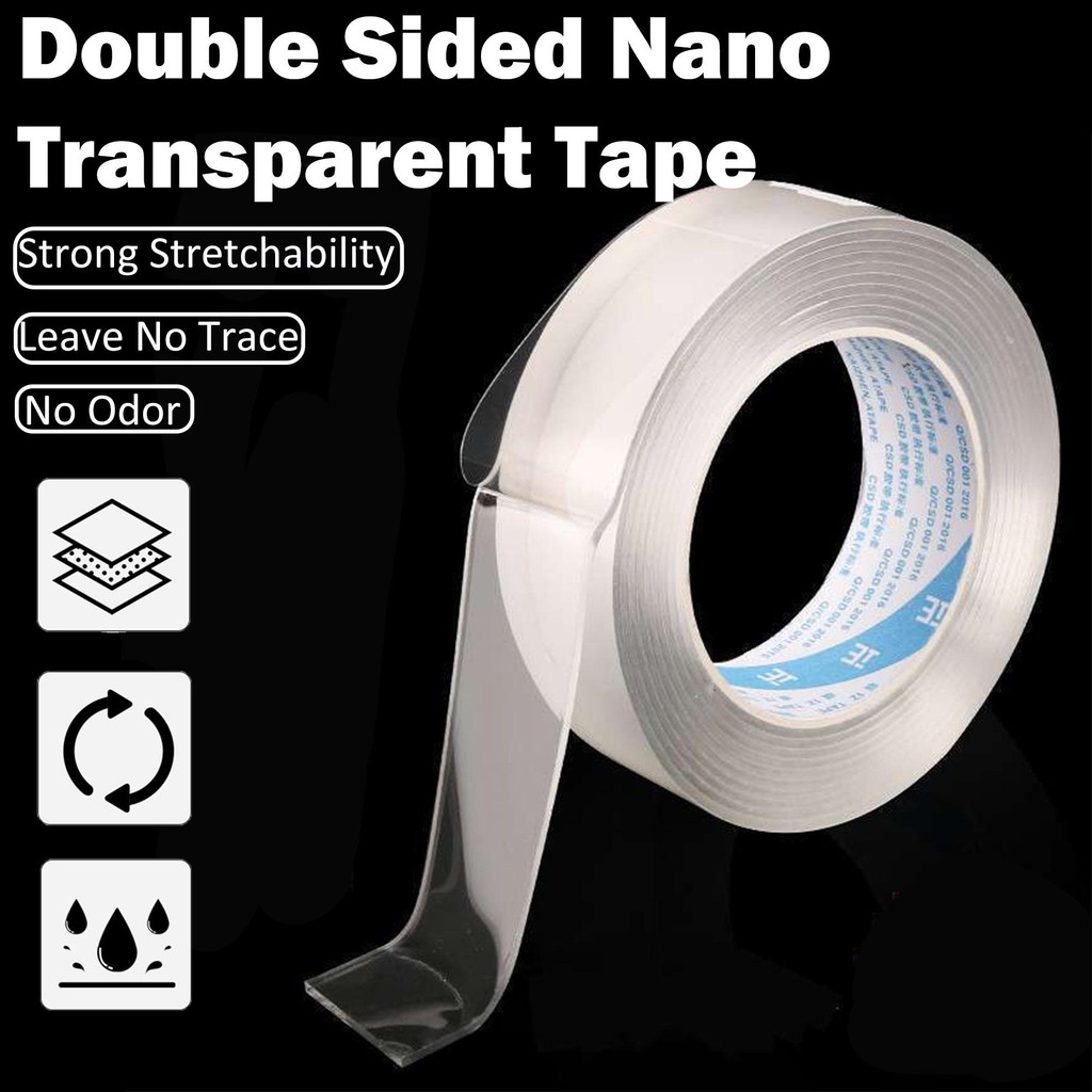 Nano Tape Reusable Clear Sticky Power Tape Multifunction Traceless ...