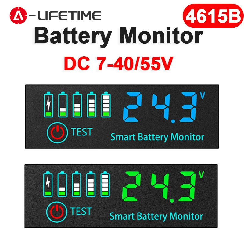 DC7-40V/55V Battery Level Indicator Battery Capacity Indicator Li-ion ...