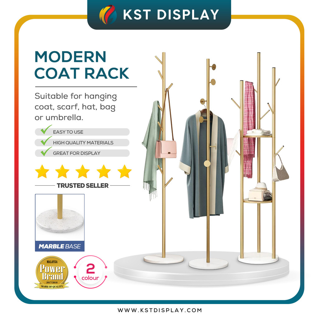 (READY STOCK) Modern Coat Rack/Coat Rack Free Standing Hanger/Coat Rack ...