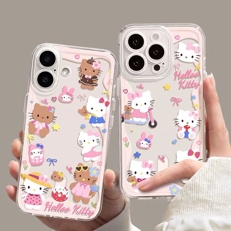 Cute Skate Cake Pink Hello Kitty Case For Redmi 14C 12C 13C 10C 13 12 ...