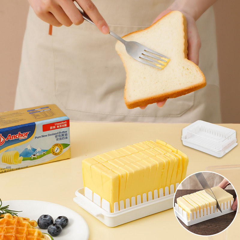 Butter Cutting Tray Cheese Cube Cut Storage Box Cheese Cube Cut Slice ...