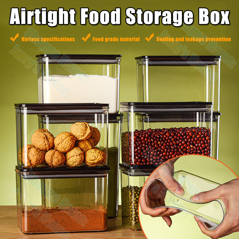 Airtight Food Storage Container Food Storage Box Kitchen Stackable ...