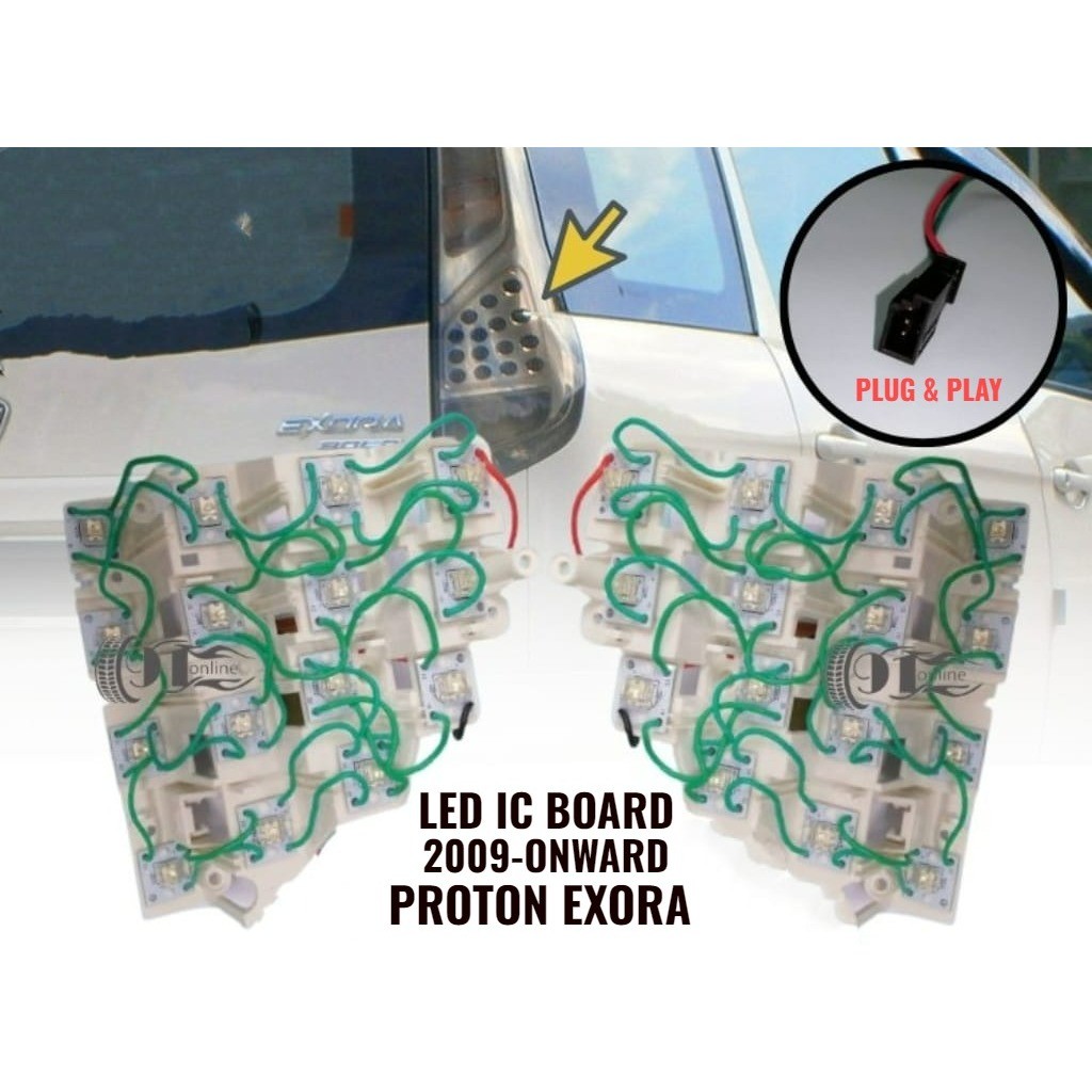 PROTON EXORA BOLD 2009 YEAR REAR TAIL LAMP LIGHT LED IC BOARD LAMPU ...
