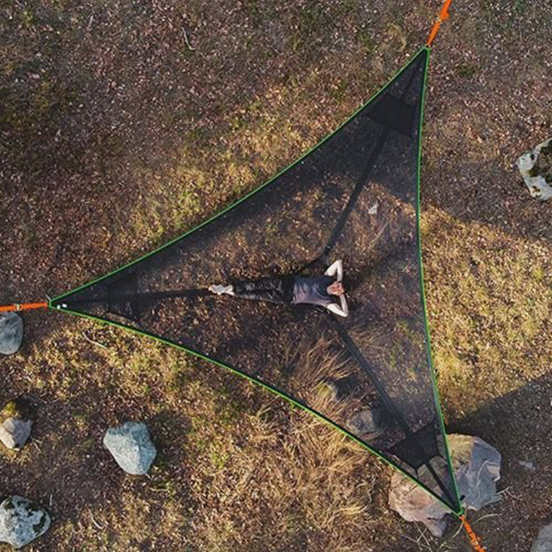 Triangle Hammock Aerial Multi-Person Portable Mesh Mesh Hammock Aerial ...