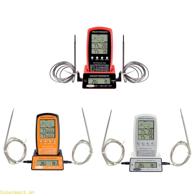 Best Kitchen Oven Digital BBQ Dual Probe Gauge Tool | Shopee Malaysia