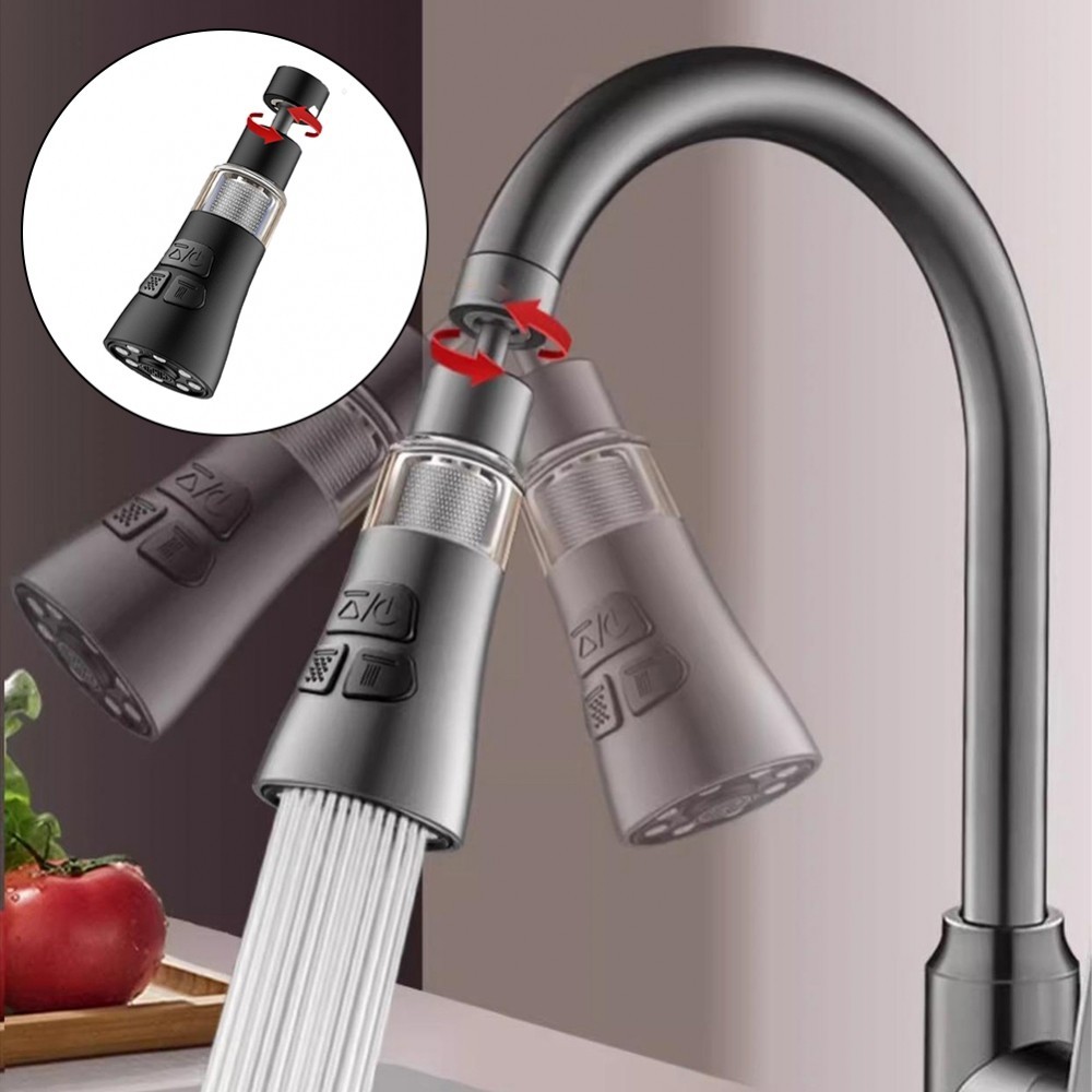 Aesthetic and Functional Kitchen Tap Sprayer with Three Modes Available