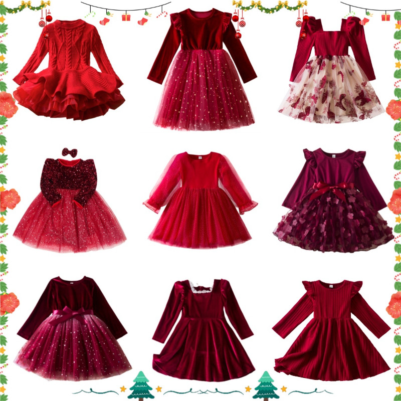 Baby Girl Winter Dress Children Girls Party Dress Autumn Kids Long Sleeve Knitted Sweater For Girls Christmas Clothes | Philippines