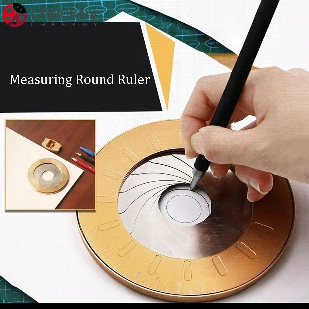 CHEEKOY Circle Drawing Ruler, Adjustable Woodworking Tool Measuring ...