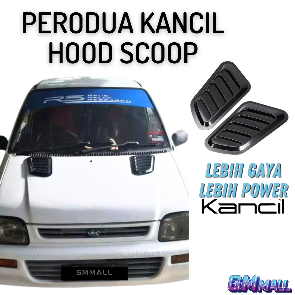 PERODUA KANCIL Turbo Air Flow Intake Hood Scoop Vent Bonnet Cover Bonet ...
