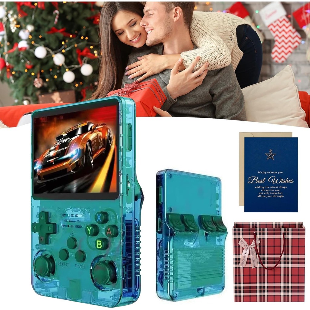 R36s Handheld Game Console, 2025 New Generation 3.5 Inch IPS Retro ...