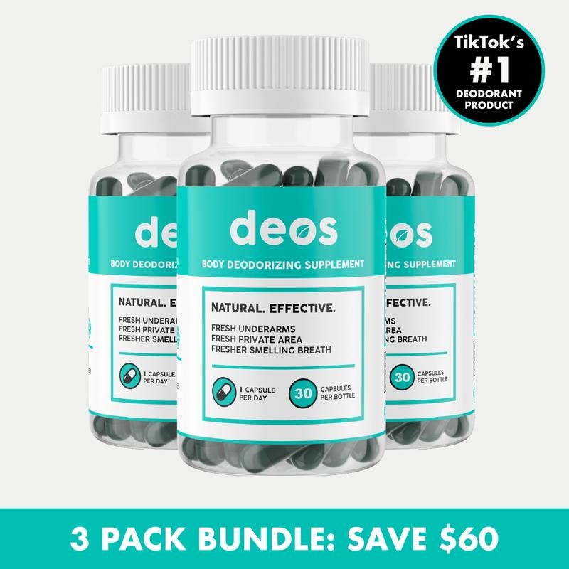 Full Body Deodorant Supplement | DEOS Internal Deodorant Full Body ...
