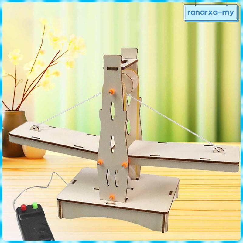 [RanarxaMY] Wooden Drawbridge Assemble Model Set Science Education Kit ...