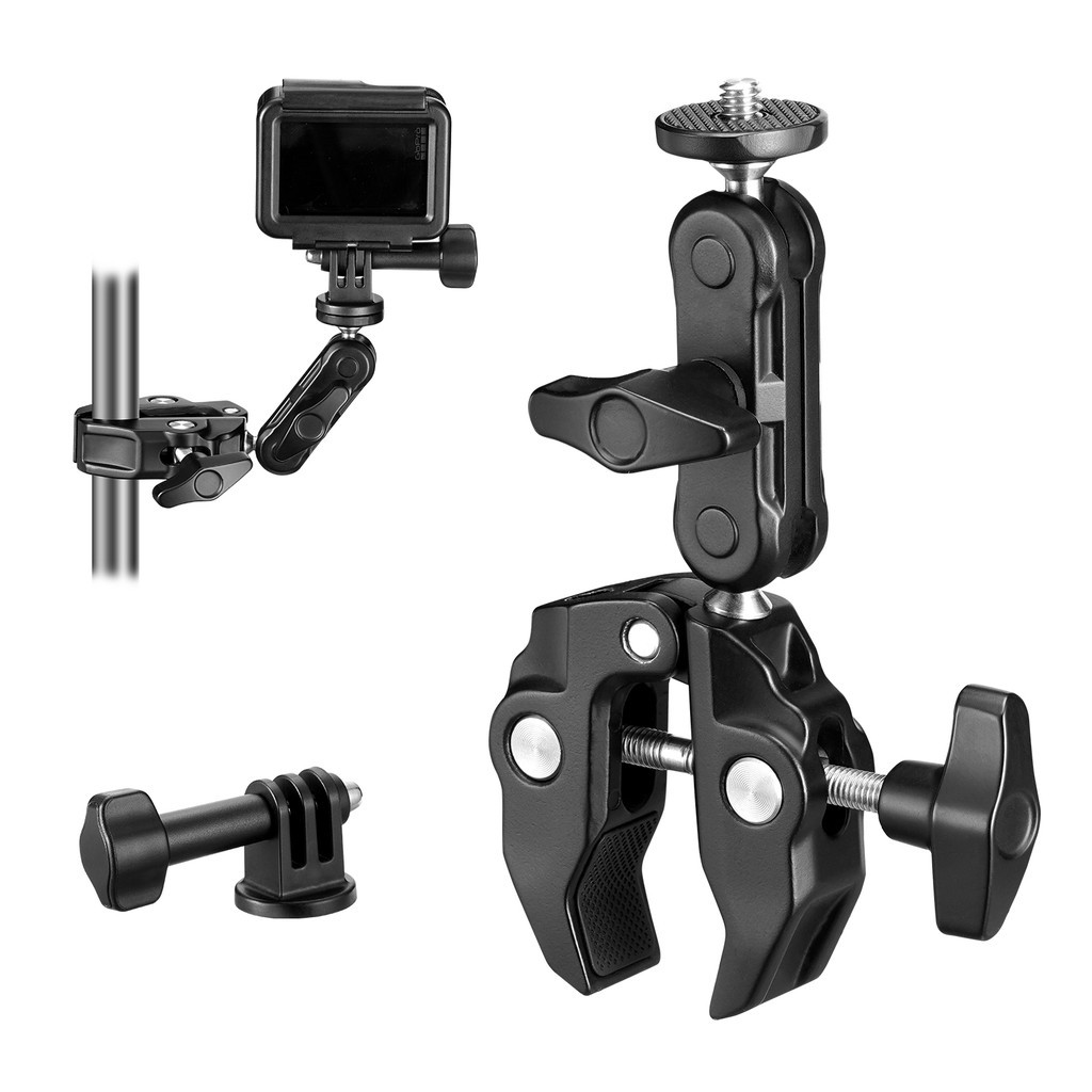 [Buy 1 Get 1 Free] Super Clamp Mount Magic Arm Adapter Aluminum Alloy ...