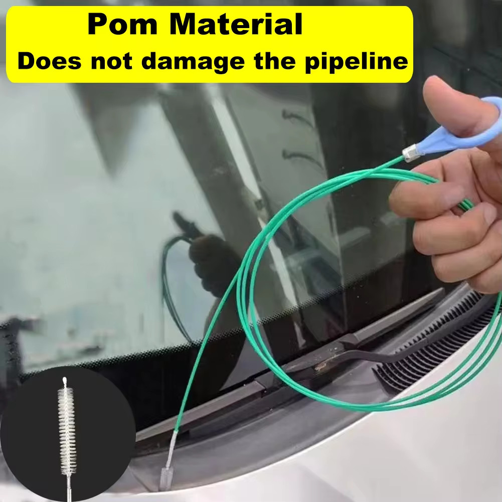 3m Long Flexible Drain Pipe Cleaner Brush – Spiral Scrub For Car Sunroof, Hoses, Detailing