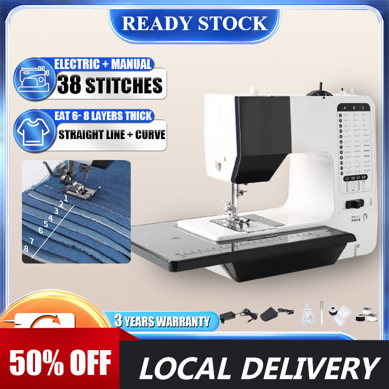 Household Mini Sewing Machine 38 Stitches Sewing Machine/mesin jahit ...
