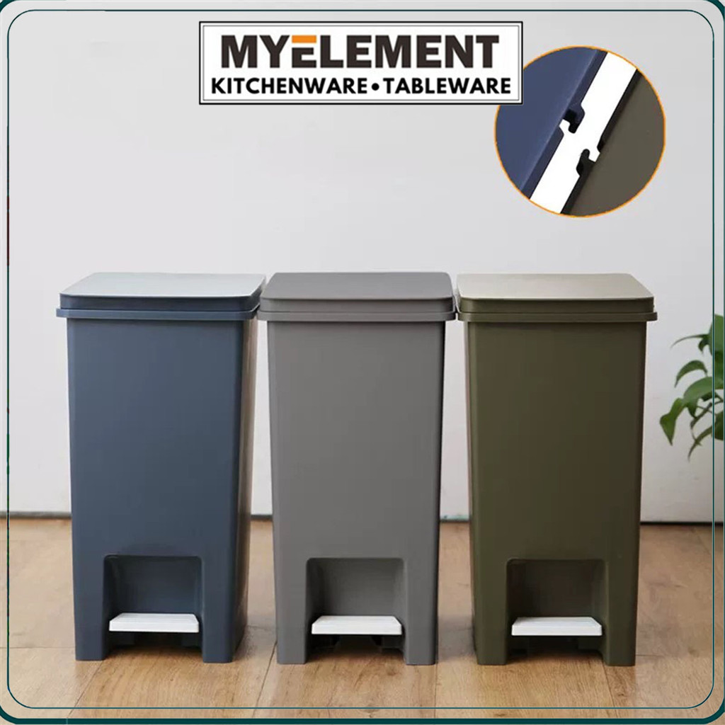 Myelement 15L/20L Foot-on Sorting Bins Large Garbage Storage Box ...