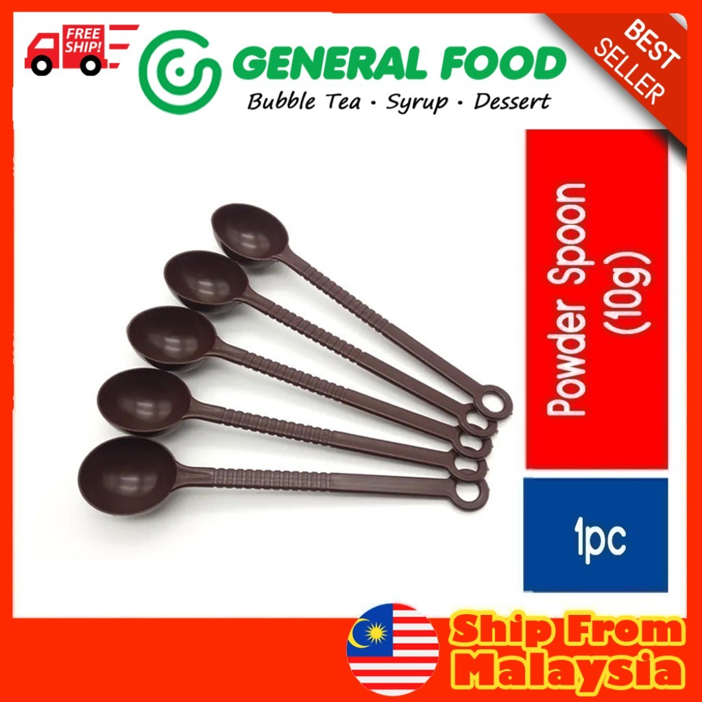 Plastic Powder Measure Spoon (10g) 果粉勺 - Scoop Boba Pearl Milk Tea 量勺 ...