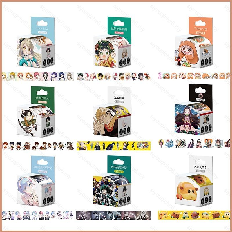 SY6 Anime Hand Account Japan Paper Tape Printing Jujutsu Kaisen Demon ...