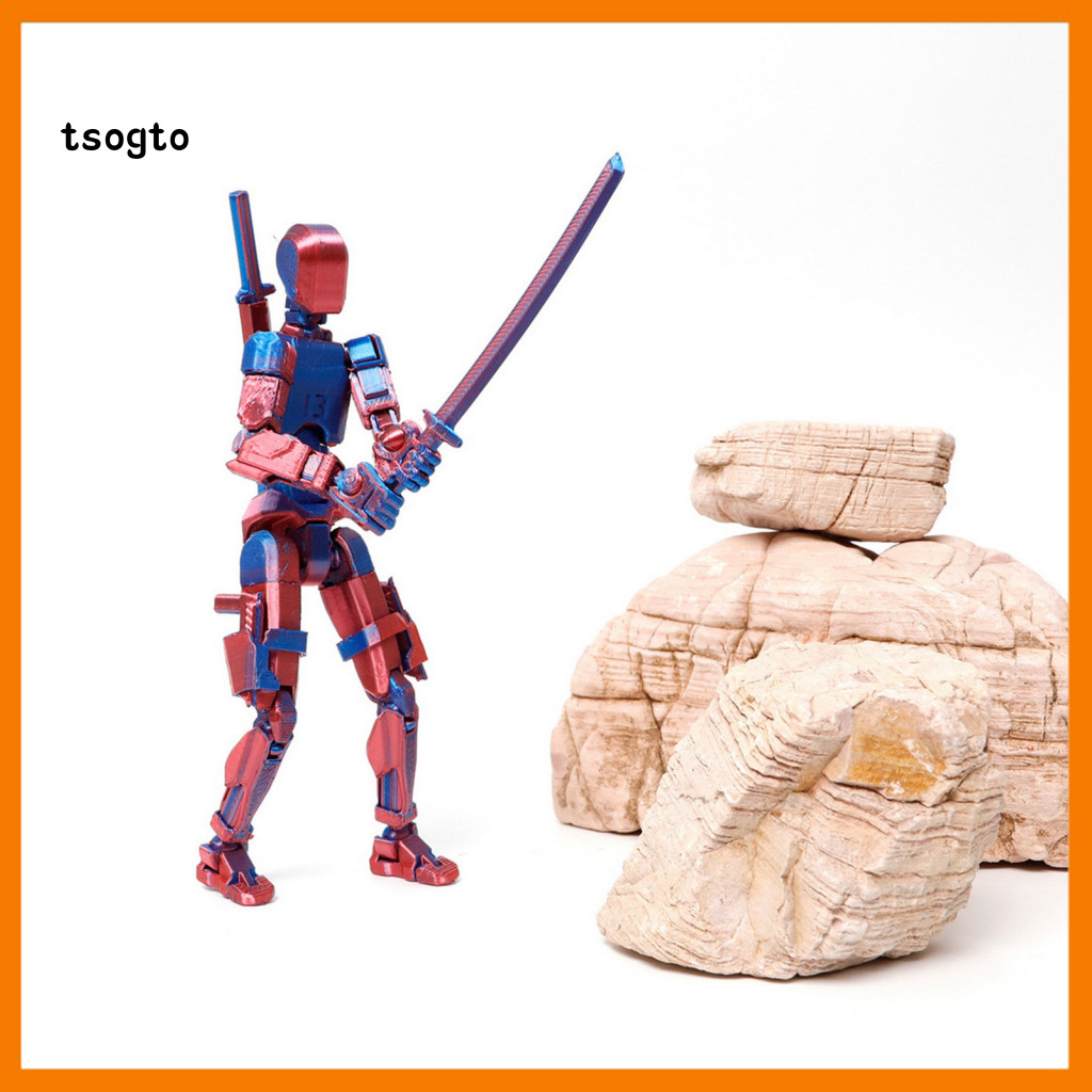 [TS] Diy Action Figure Kit Interactive Poseable Toy Colorful Diy 3d ...