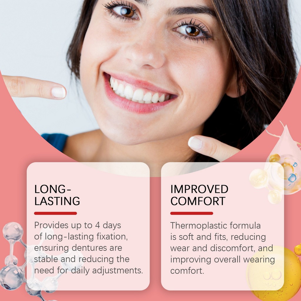 Zinc-Free Thermoplastic Denture Adhesive Denture Fixation Adhesive ...