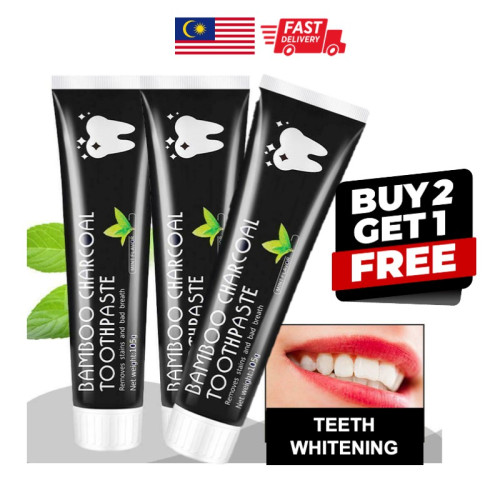 Charcoal Natural Whitening Toothpaste for Removing Coffee Stains