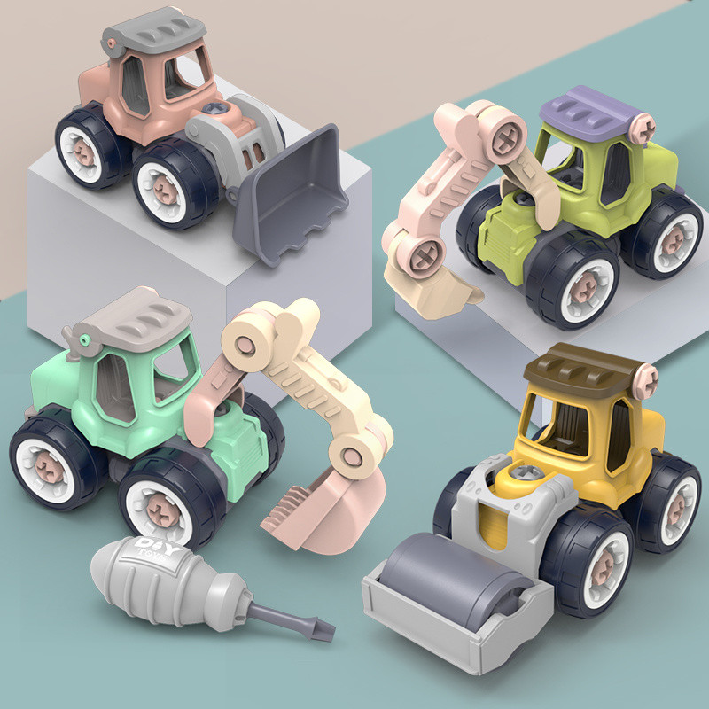 Children Assembly Detachable Toy Boy Screw Assembly Engineering Vehicle ...