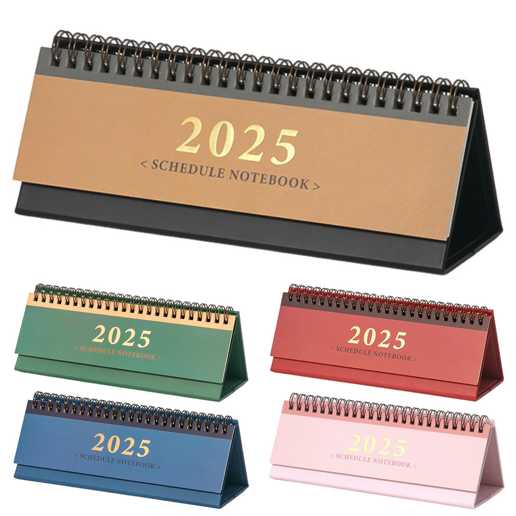 Compact Desk Calendar Office Desk Calendar 2025 Mini Standing Desk ...