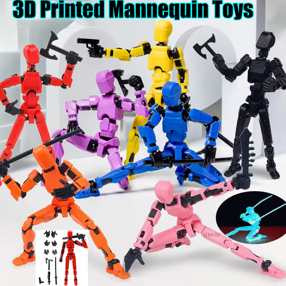 Multi-Jointed Movable Robot 13 Lucky DIY Figure Toys 3D Printed ...