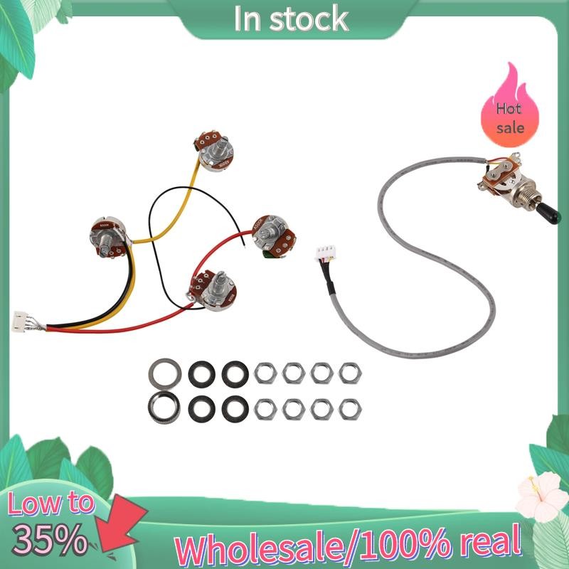 Lp Electric Guitar Pickups Circuit Wiring Harness 2T2V 500K Pots 3 Way