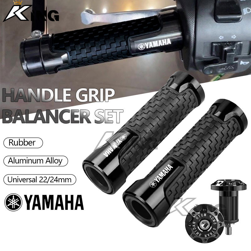 UNIVERSAL 22/24MM YAMAHA HONDA MOTORCYCLE HANDLE GRIP BALANCER SET ...
