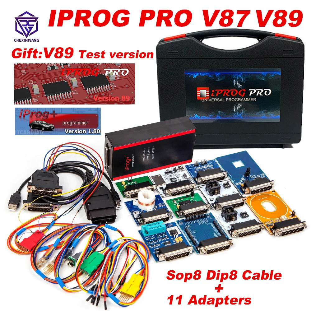 V87 Iprog Pro V89 as Gift Ecu Key Programmer for Airbag Reset/Eeprom