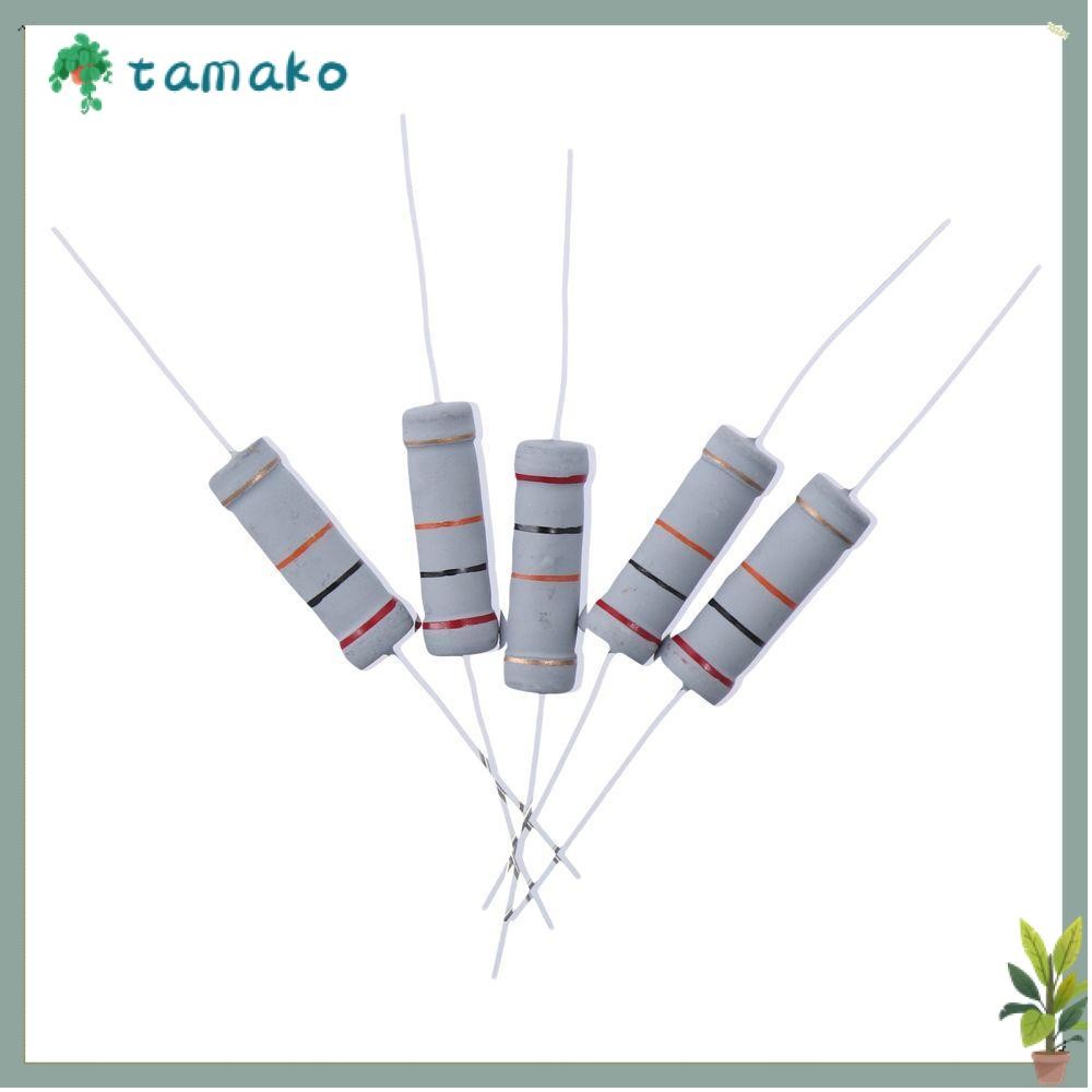 Uxcell 10Pcs 10K Ohm Esisto, 5W 5% Toleance Metal Oxide Film Resistors Shaft Lead Flame Proof For Diy Electronic Projects And Experiments