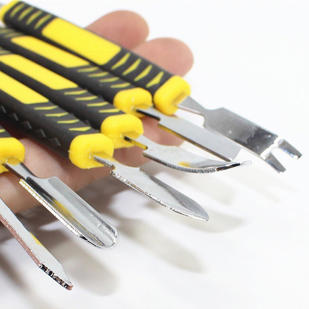 Metal Crowbar 6 Piece Set Small Metal Spudger Open Shell Repair Tools 