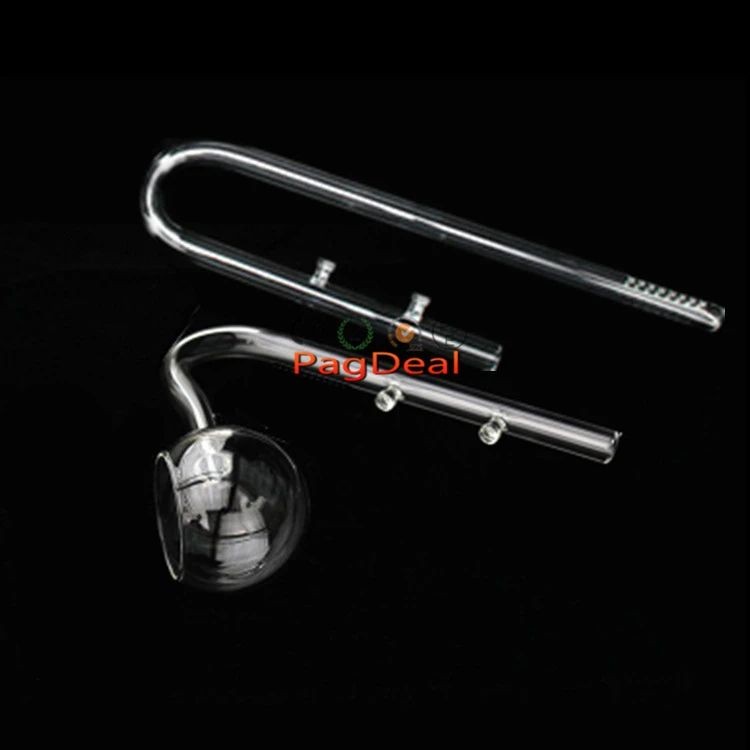 1 Set Aquarium Glass Poppy Inflow Outflow Pipe For Nano Planted Fish ...