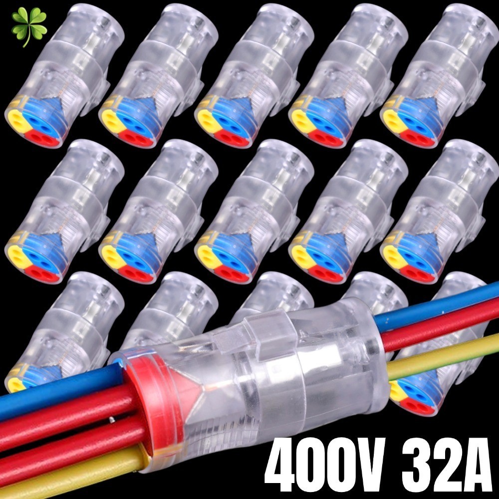 Reusable Multi-core Quick Terminal Block 400V 32A Splice Electrical ...