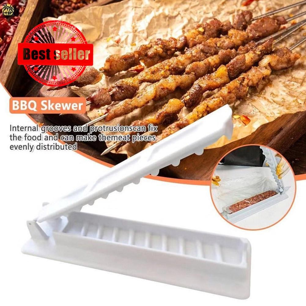 Barbecue Skewers Easy Kebab Maker Stringer Box Machine Outdoor Meat ...