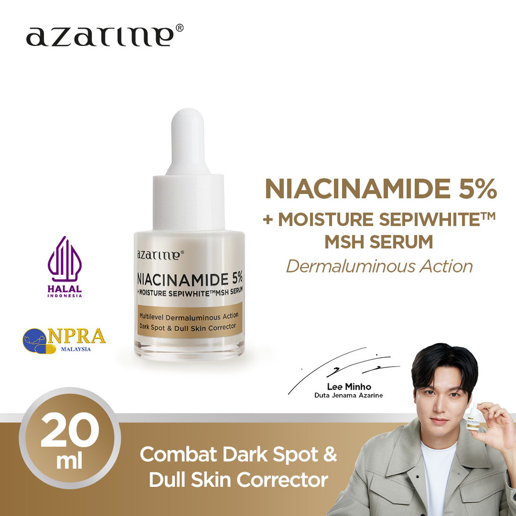 Azarine Niacinamide 5% + Moisture Sepiwhite MSH Serum 20 ml | Shopee ...