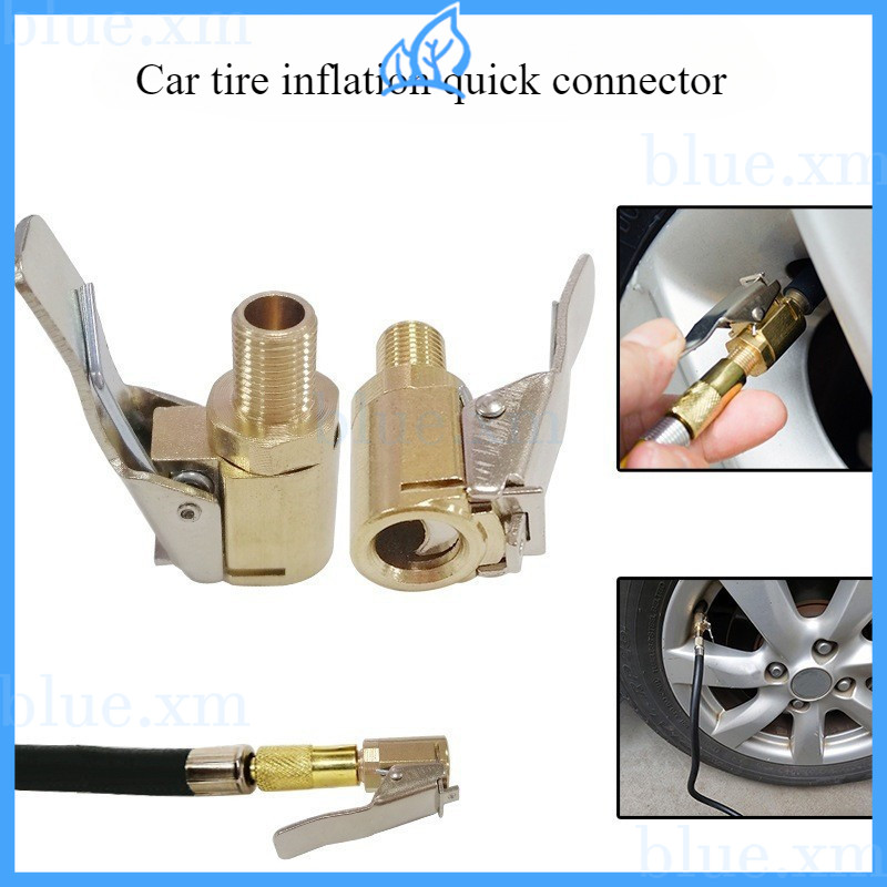 【stock】Car Tire Air Chuck Inflator Pump Valve Connector Clip-on Adapter ...