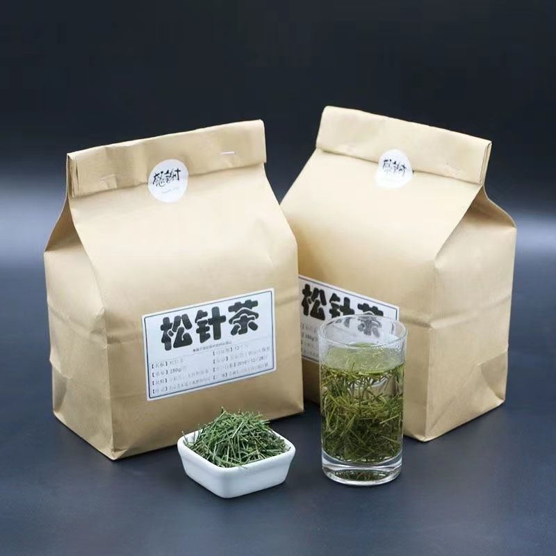 长白山新鲜松针松针叶干松针茶叶高原马尾松五针松五叶松针茶定制Fresh pine needles, pine needles, leaves ...