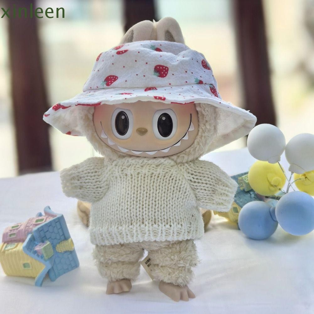 XINLEEN Labubu Doll Straw Hat, Labubu Time To Chill Sunbonnet Labubu ...