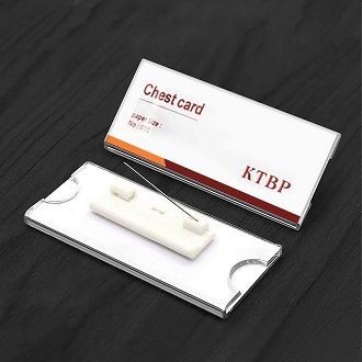 Acrylic, Mica employee nameplate - Super attractive magnetic pin ...