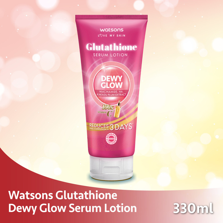 WATSONS Glutathione Dewy Glow Serum Lotion 330ml | Shopee Malaysia