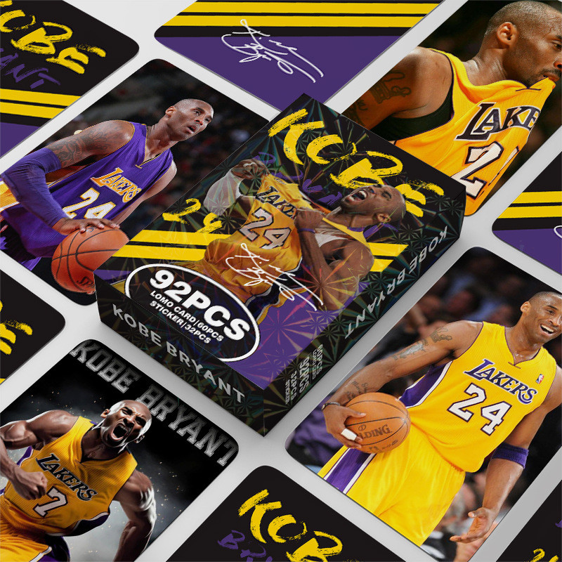 92pcs/box Basketball Superstar Kobe Bryant Photocards Kobe LOMO Card ...