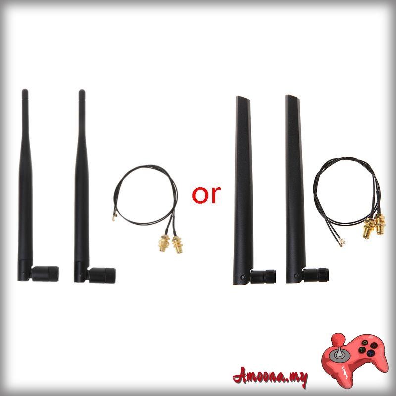 AMOONA Mini PCI-E WiFi Internal Antenna 6dbi 2400-2500MHz U FL IPX ...