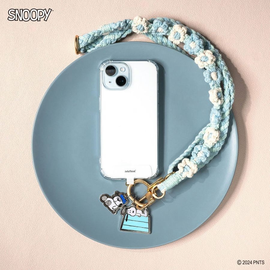 infoThink Snoopy Series Mobile Phone Braided Neck Lanyard/Blue eslite ...
