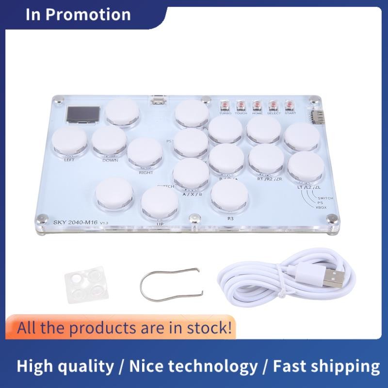 16Key Joystick Hitbox Keyboard Arcade Stick Controller for PS4/PS3