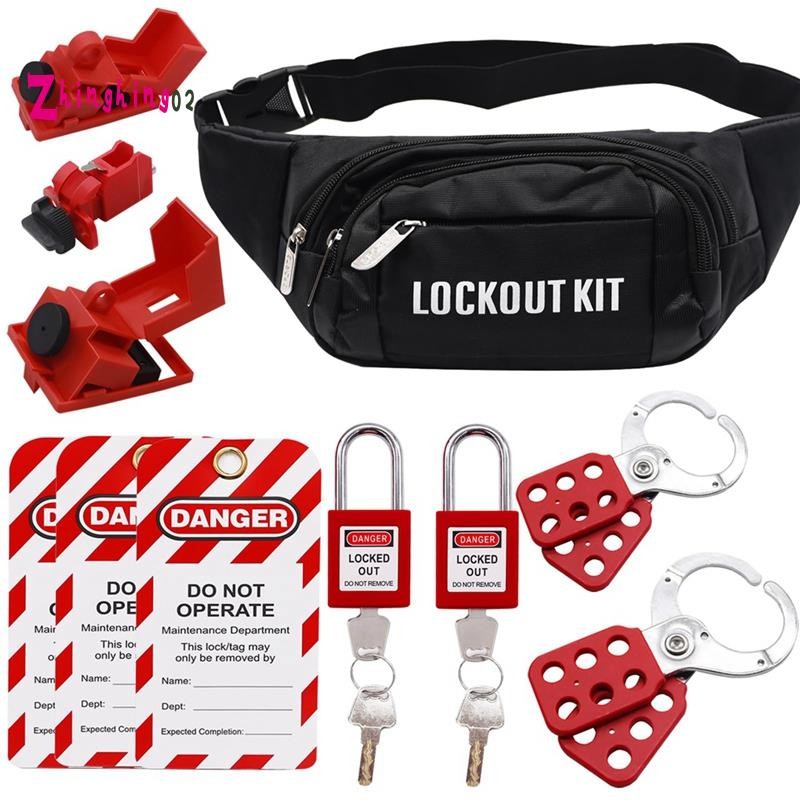 Lockout Tagout Set Kit Safety Padlocks Group Lockout Hasps Universal ...